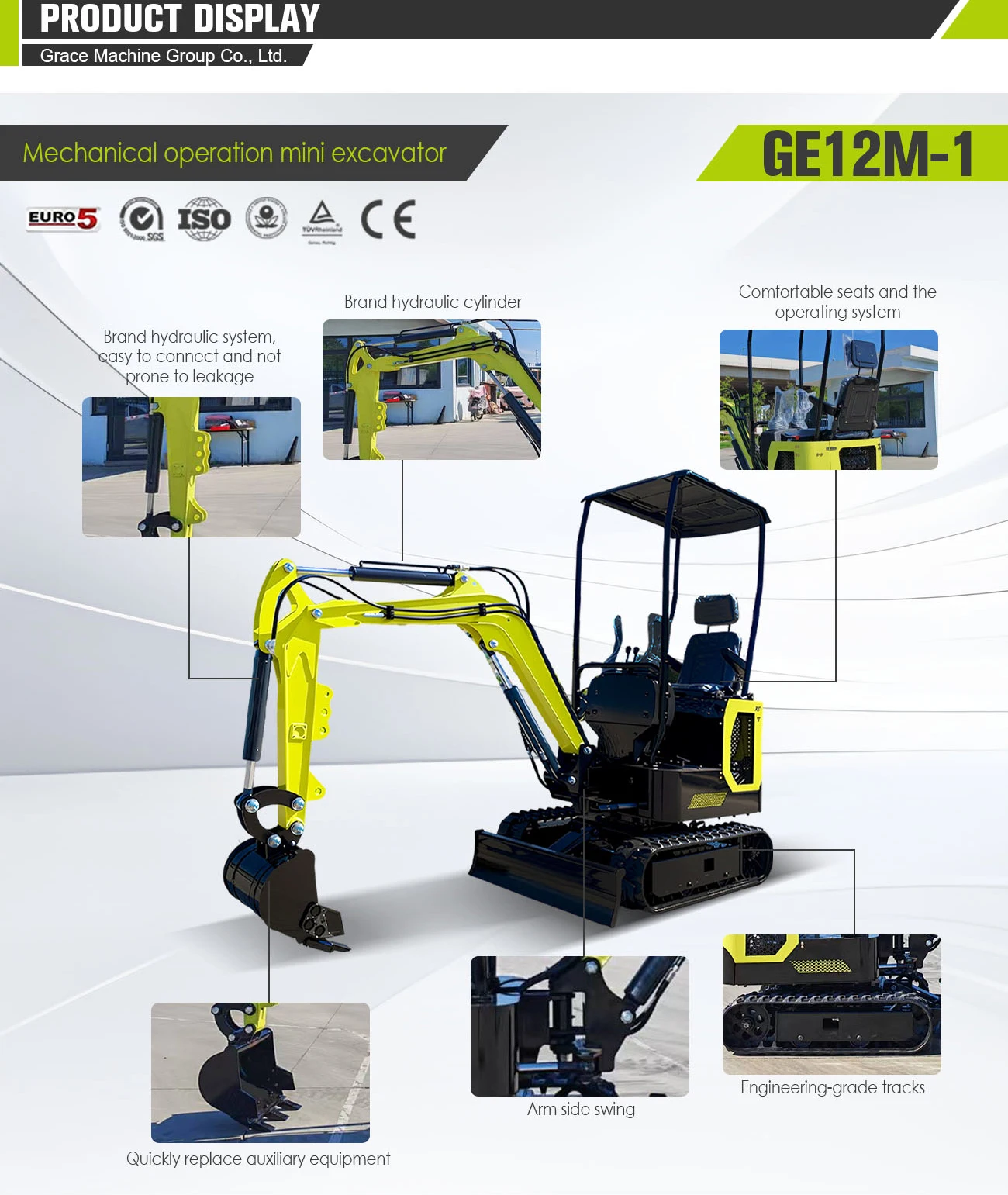 Maßgefertigter Mini-Bagger 2,5 Tonnen EPA-Zertifiziert Kompakter Bagger für Gartennutzung zum Großhandelspreis – Detail 7