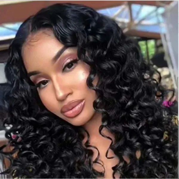 Foreign Trade Women's Wig European and American Long Curly African Small Curly Explosive Head Fiber Wig Stock WIG