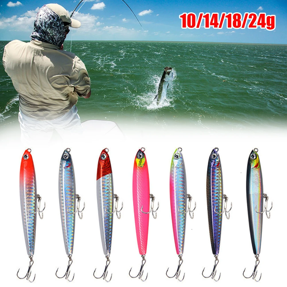 

Pencil Sinking Fishing Lure 10-24g Bass Fishing Tackle Lures Hard Bait Lifelike Minnow Lure for Freshwater Saltwater