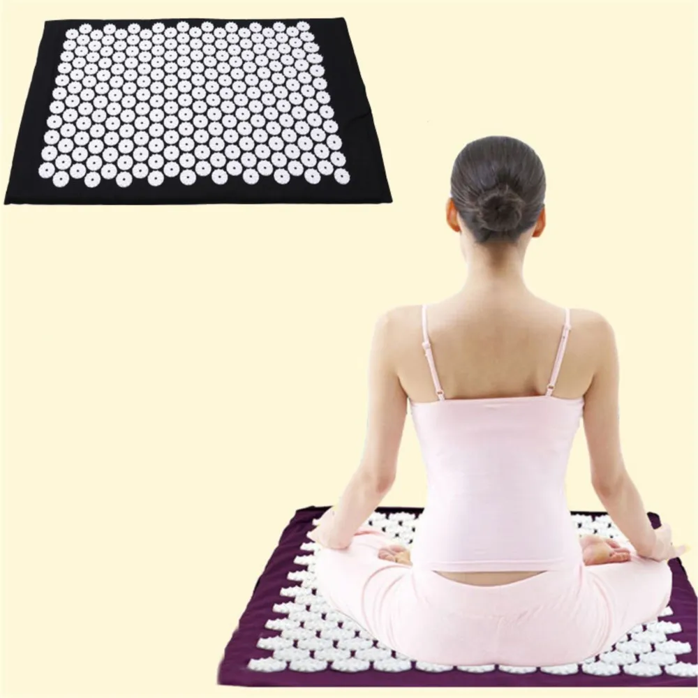 67*42cm Yoga Mat Massager Massage Cushion Acupressure Mat Relieve Stress Pain Acupuncture Spike Yoga Pin Pad Yoga