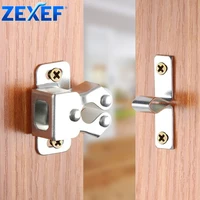 ZEXEF กดบ้านตู้เสื้อผ้าประตูหัวเข็มขัดสัมผัสลูกปัด Dual ล้อฤดูใบไม้ผลิคงที่ล็อคหัวเข็มขัดต่ําเท้าตู้ประตูหัวเข็มขัด 1