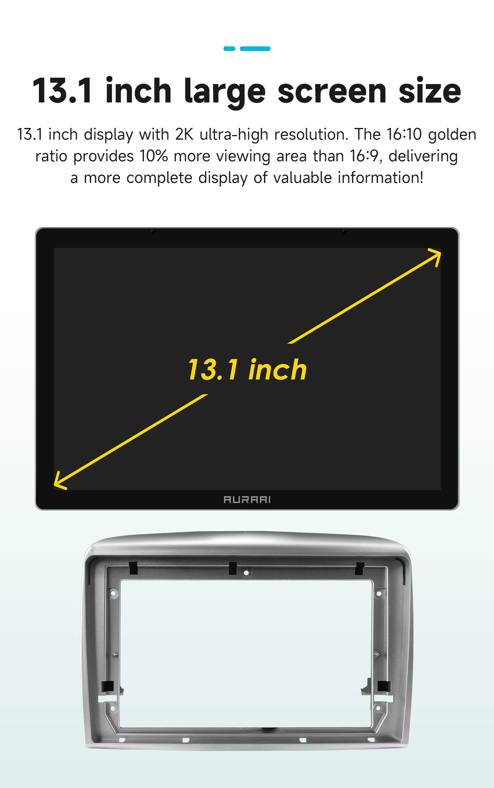 AURAAI 9" 13,1" Wireless Carplay Android Auto für Lancia Ypsilon 2006 - 2011 Auto Multimedia Player Carplay 4G Autoradio RDS DSP – Detail 33