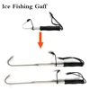 Squid Gaff Telescopic Fishing Gaff Stainless Steel Hook Spear Sea Boat Ice Fishing Tool Outdoor Telescoping Pole Fish Pliers 4