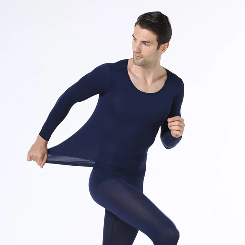 

Underwear set lingerie constant temperature thermal pajamas men pyjama long-sleeved sleepwear women thin seamless bottoming suit