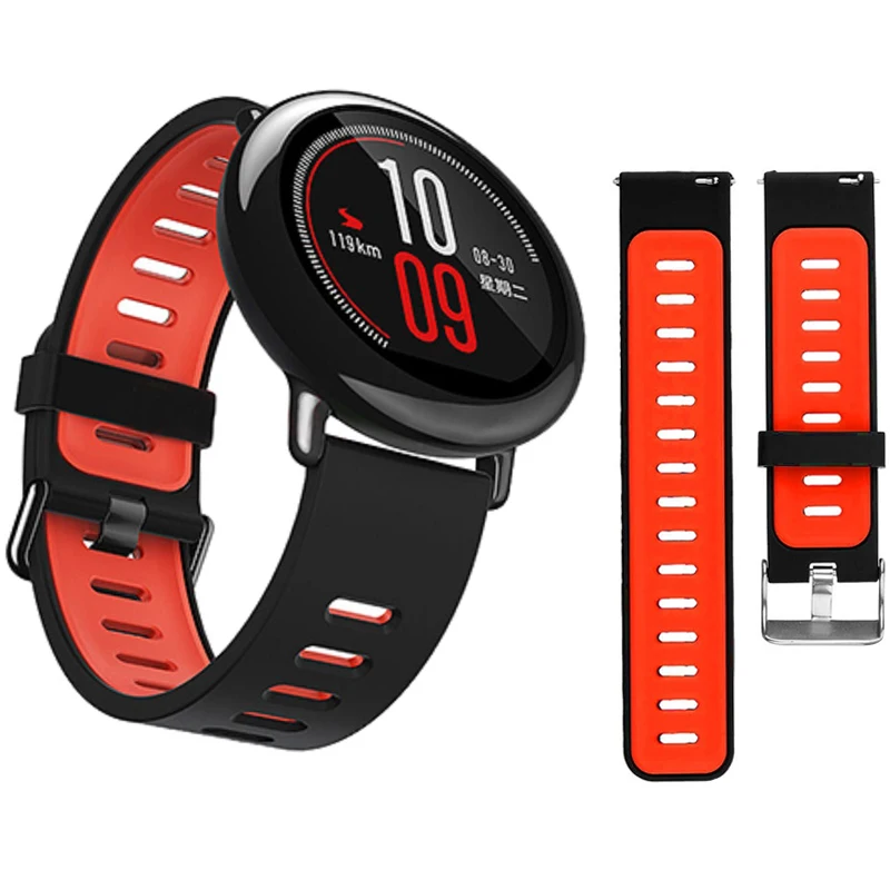 Premium 22mm Soft Silicone Smart Watch Band - Universal Fit Strap Bracelet