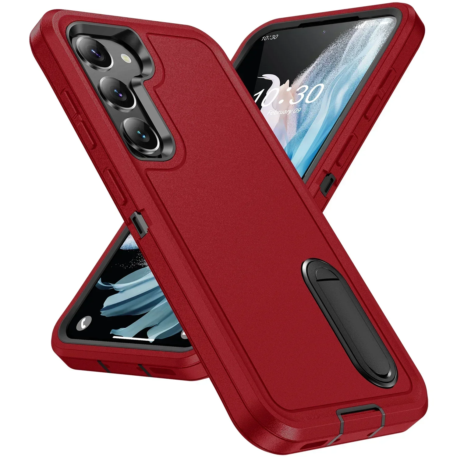Rugged Dual Layer Anti-Slip Phone Case with Shockproof Protection