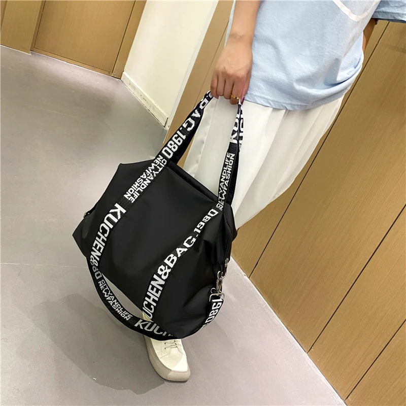 Frauen Hohe Qualität Nylon Schulter Taschen Große Kapazität Casual Tote Handtasche Top-griff Mode Tote Umhängetasche – Detail 19
