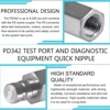 1/8" Body PD342 Series PD Steel Test Port & Diagnostic Equipment Quick Nipple 3