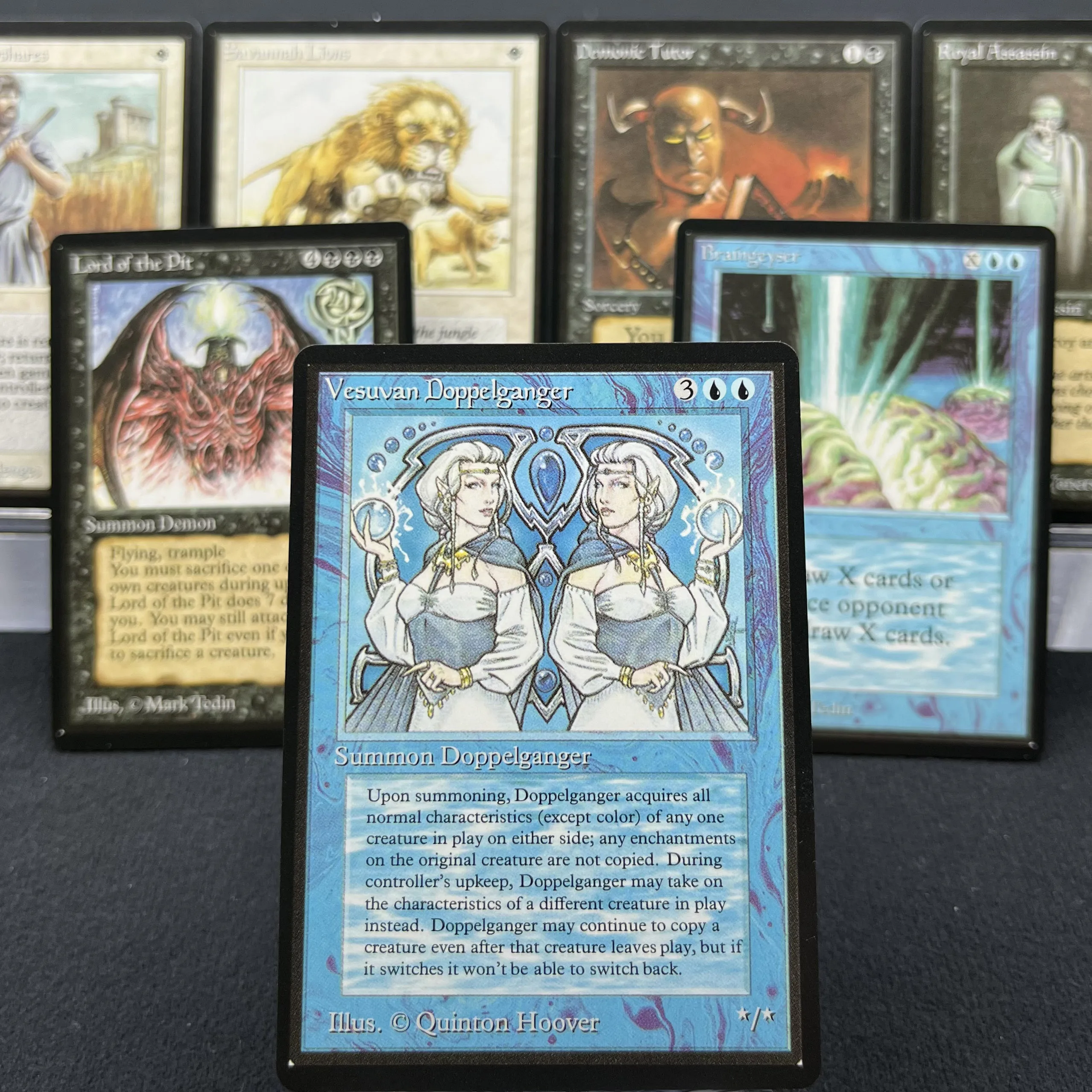 Beta Tcg Proxy Cards For Home Play Cards Vesuvan Doppelganger Bad Moon Demoniic Prector Lich Magic Word Of Command The Gathering