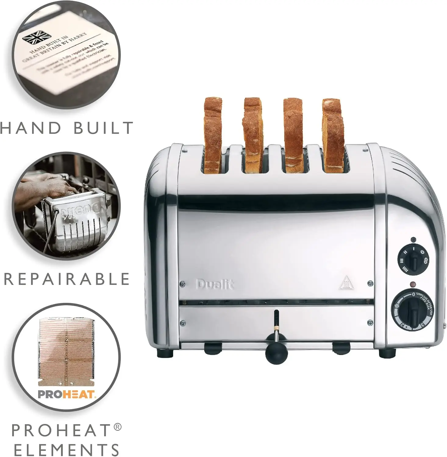 Classic Toaster, 4-Slice, Chrome 2