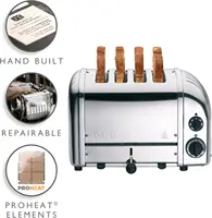 Classic Toaster, 4-Slice, Chrome 2