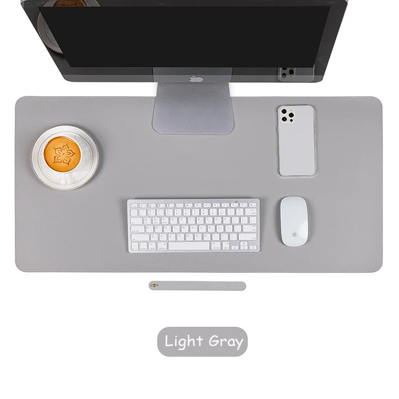 Oversized Waterproof PU Leather Desk Mat and Mouse Pad