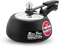 Contura CXT20 Extra Thick Hard Anodised Pressure Cooker for Gas,Induction and Electric Stoves, 2 litres, Black 1