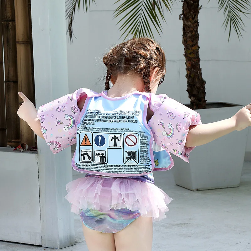 Children Floating Circle Water Sleeves Floating Coat Vest Circle Swimming Float Arm Circle Children's Boys Girls Equipment 5