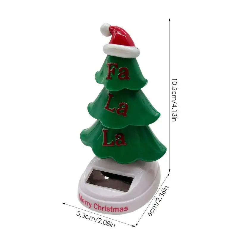 Jouets de danse à énergie solaire, arbre de noël, secoué, Figurine