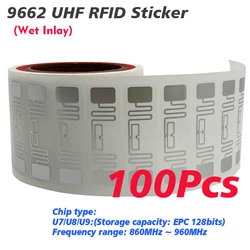 Ultra Long - Range Adhesive UHF RFID Stickers for Sports Timing and Vehicle Tracking (50/100 Pack) (100pcs)