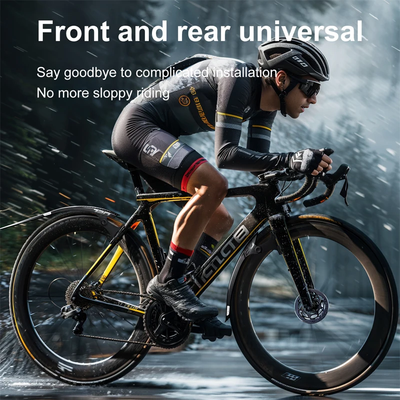 ENLEE Bicycle Fenders 700C Road Bike Gravel Quick Release Fenders Front and Rear Universal Adjustable Lightweight