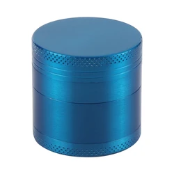 Premium 4 - Layer Metal Herb Grinder with Scraper - 40mm (Blue)