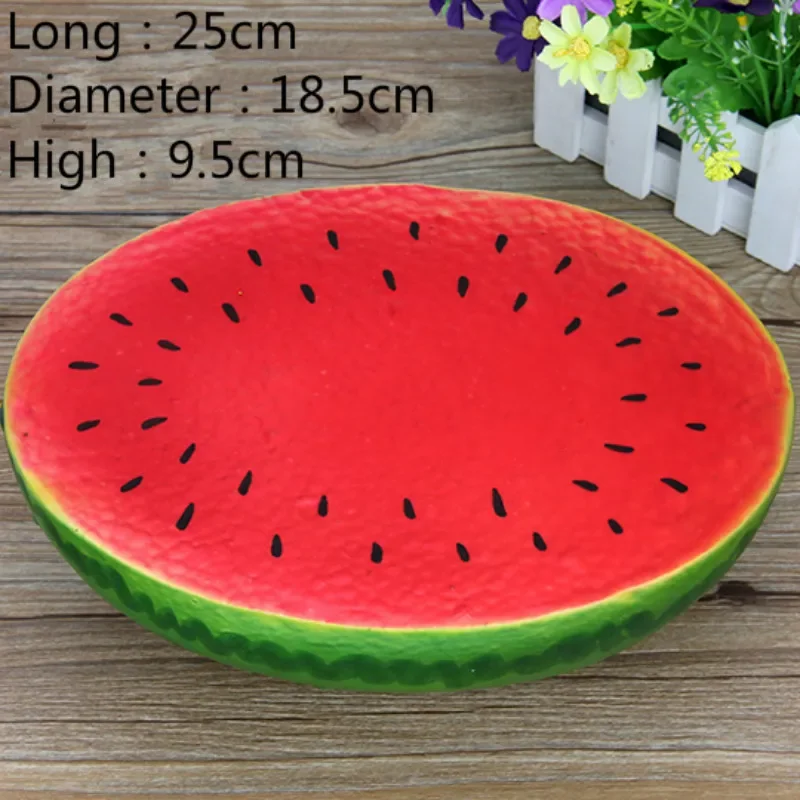 1 Pcs Artificial Creative Fake Fruit Simulation Watermelon Ornament Craft Food Photography Props Children Early Education Gifts artificial fruits and vegetables
