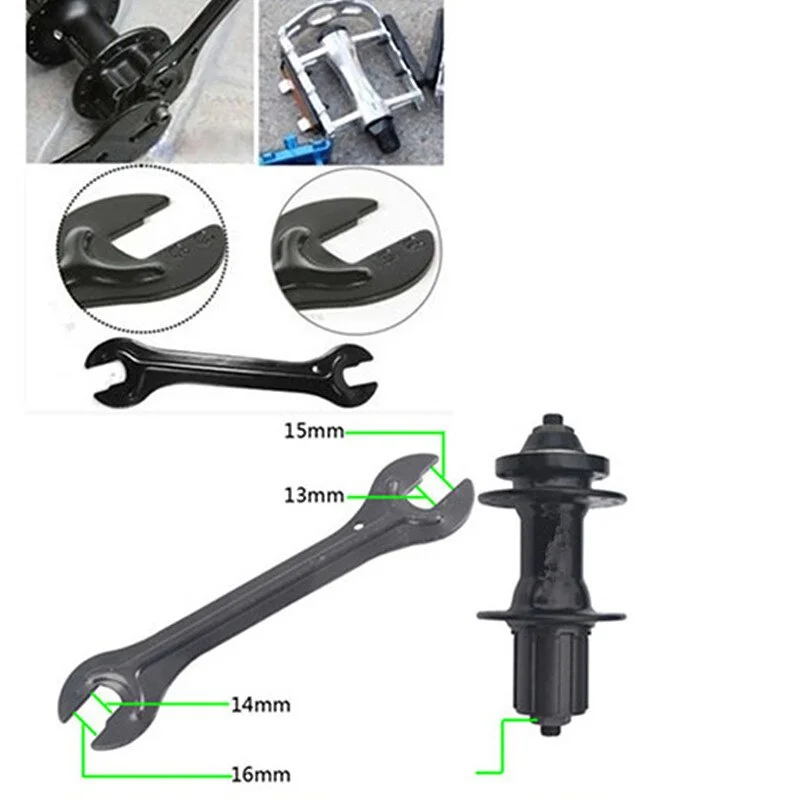 Bike Hub Cone Spanner Portable Head Open End Axle Wrench Bicycle Repair Tool Accesories 13/14/15/16mm 5