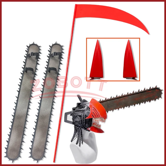 Denji Cosplay Saws Hand Headgear Anime Chainsaw Man Denji Cosplay Latex  Mask Halloween Party Props for Adult - AliExpress