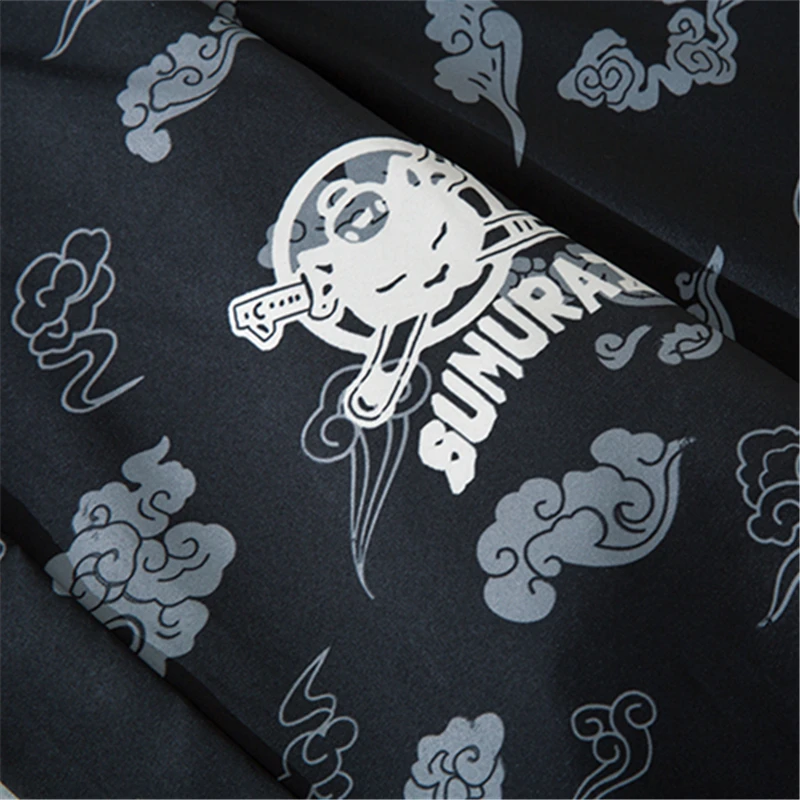 Traditional Japanese Samurai Cat Kimonos Cardigan Robe Men Summer Women Yukata Haori Casual Cosplay Anime Clothing