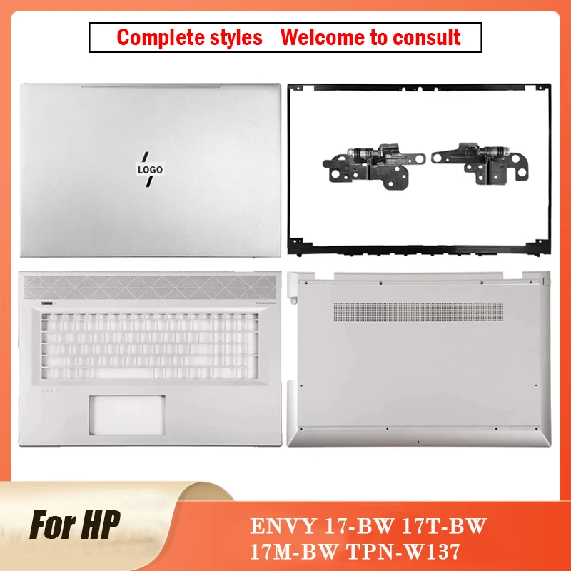 Nuovo Originale Per Hp Envy 17-Bw 17T-Bw 17M-Bw Tpn-W137 Laptop Lcd Cover Posteriore Cornice Anteriore Poggiapolsi Cerniera Inferiore 17.3 Pollici