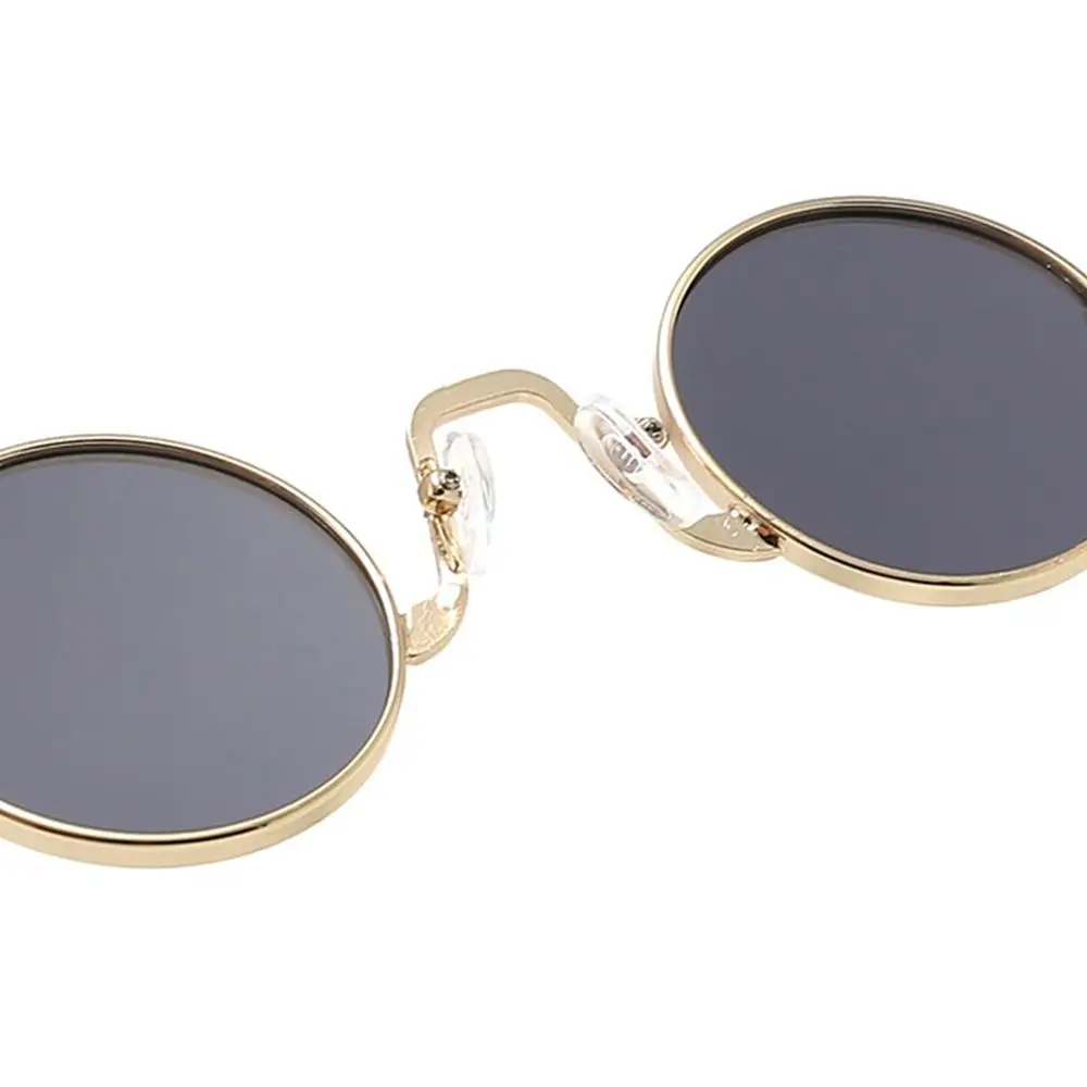 Metall Hippie Sonnenbrille UV400 Schutz Punk Brillen kleine runde Sonnenbrille für Frauen & Männer Kreis Retro Sonnenbrillen – Detail 13