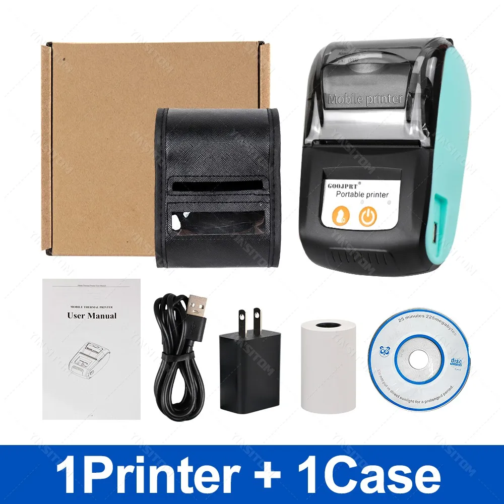طابعة بلوتوث GOOJPRT مللي متر طابعة حرارية صغيرة م...