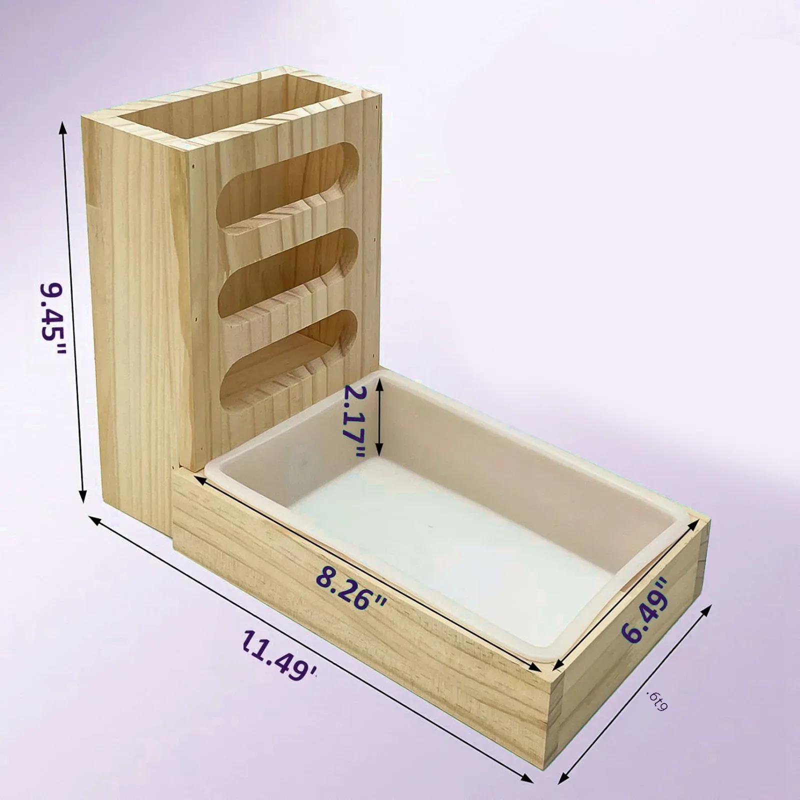 Rabbit Hay Feeder with Litter Box Feeding Manger Hay Container Bunny Manger for Dwarf Bunny Guinea Pig Rabbits Chinchilla rabbit hay feeder