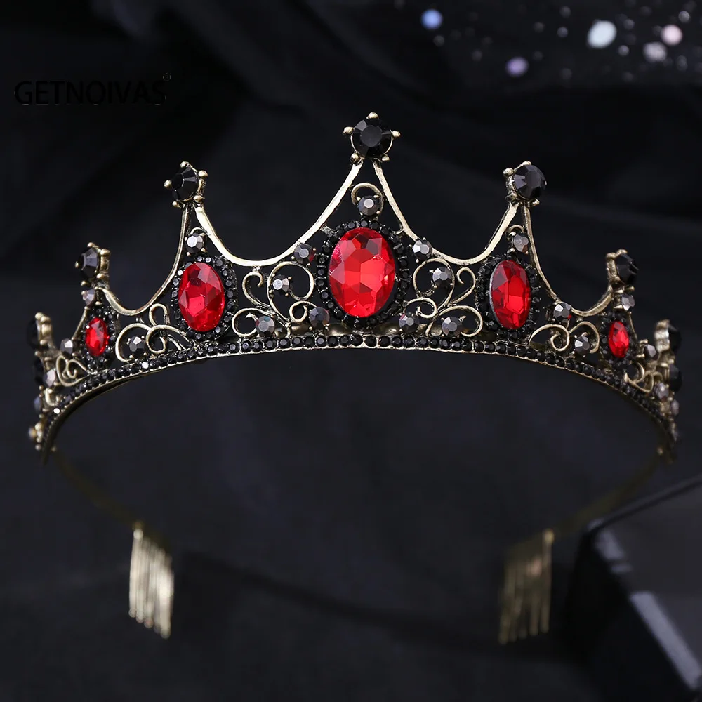 Fashion Women Crystal Rhinestone Crown Tiaras Headband Bridal Wedding Jewelry 
