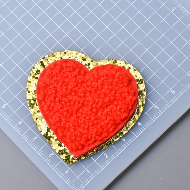 1pc Letter Patches Stickers Iron On Chenille Embroidery Patches Alphabet Rainbow Lightning Airplane Applique Clothing Stickers 