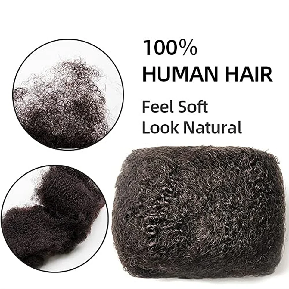 Brazilian Remy Hair Afro kinky Curly Bulk Human Hair For Braiding 1 Bundle 30g/pc Natural Color Braids Hair No Weft 4