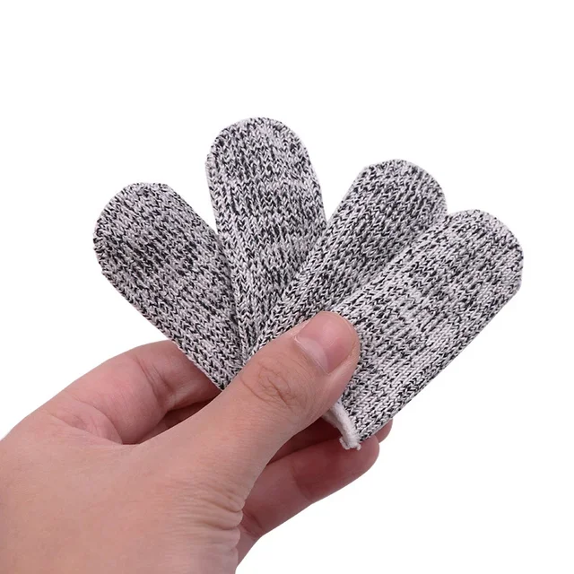 5 Grade Cutting Resistant Finger Cover 10Pcs Cut Resistant Finger Cover Labor Protection Kitchen Cutting Finger Cover 5