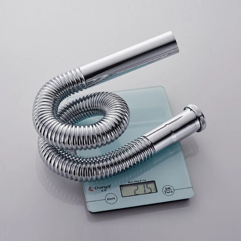 Brass Hose Siphon Flexible Sink Drain Bathroom Kitchen Basin Water Tube Pipe DN30 Sink Waste Set Bathtub Accessories