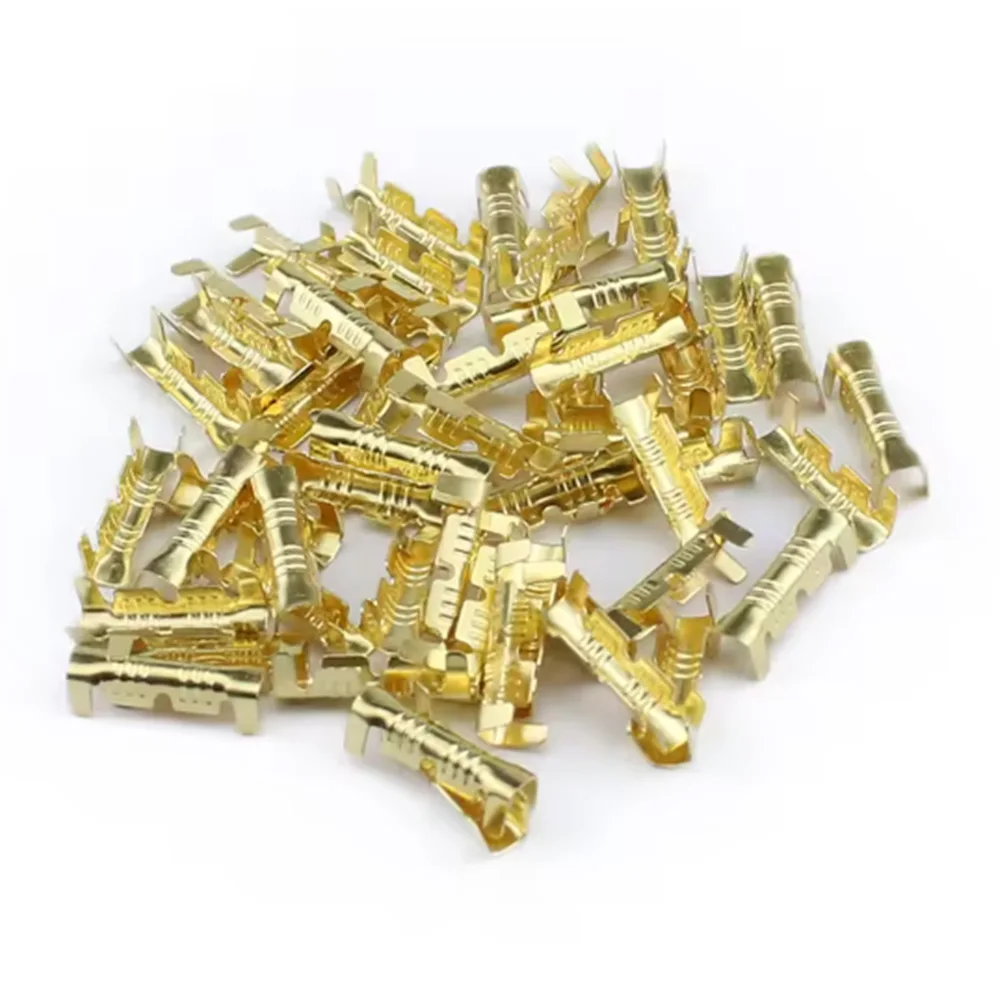 Wire Connectors 60/120PCS 453U-shaped Electrical Cable Tab Cold Insert Small Ceeth Terminal 0.3-2.5mm&sup2;