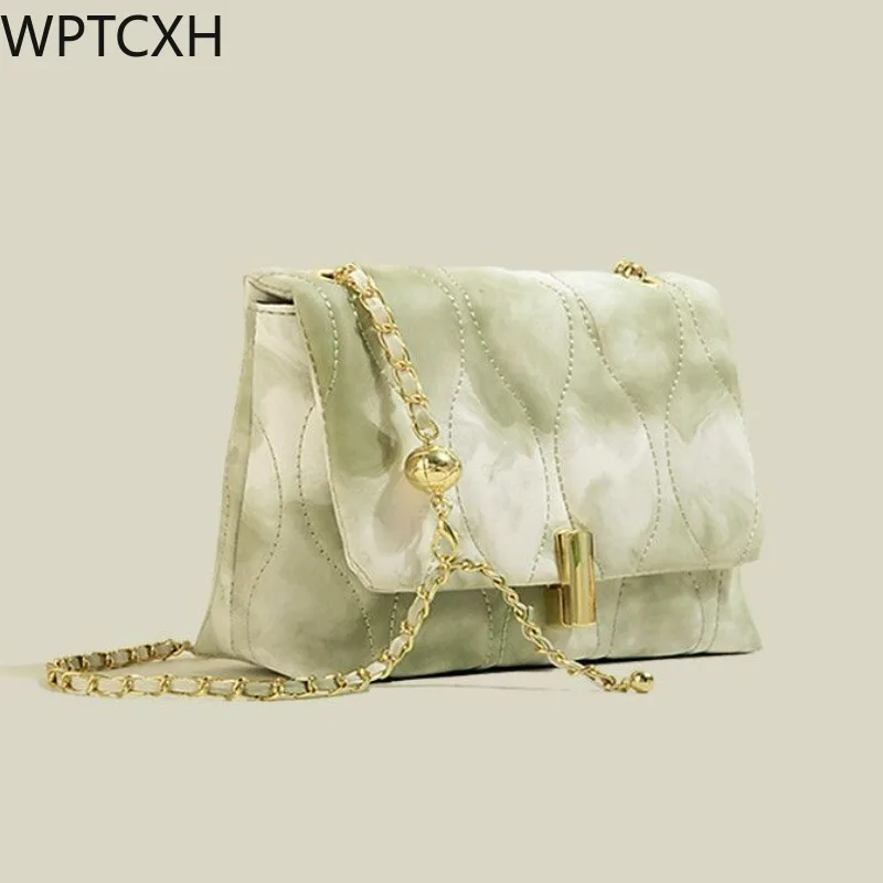

WPTCXH Women's Leather Handbag 2024 New Fashion Single Shoulder Bagpack Texture Large Capacity Crossbody Bag Mochilas Para Mujer
