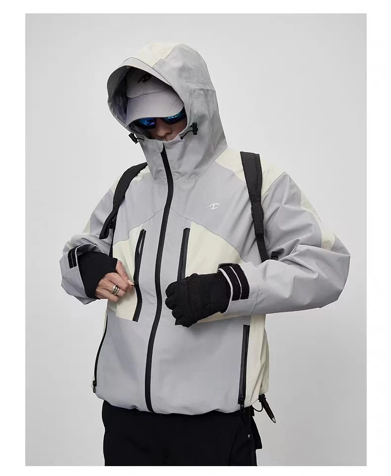 C   23aw sstaGray white assault jacket dwr coating multiple pockets carrying system techwear gorpcore aesthetic