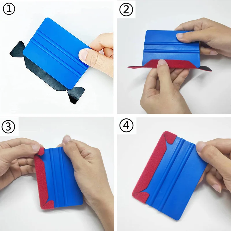 18Pcs Squeegee Felt Cloth No Scratch Microfiber Felts for Vinyl Spatula Car Vinyl Wrap Scraper Protector Tool for 4-inch Scraper