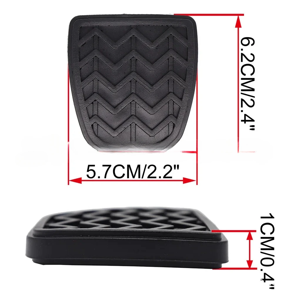 Rubber Brake Clutch Foot Pedal Pad Cover 2PCS For Toyota Camry XV30 XV40 Corolla E120 E130 Yaris XP10 FJ Cruiser RAV4 XA20 Scion