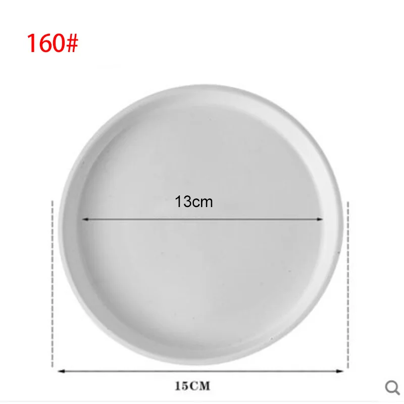 10 pezzi di plastica vaso di fiori vassoio base pianta piattino rotondo pianta a goccia vaso vassoi vaso interno esterno casa fornure da giardino D4  15
