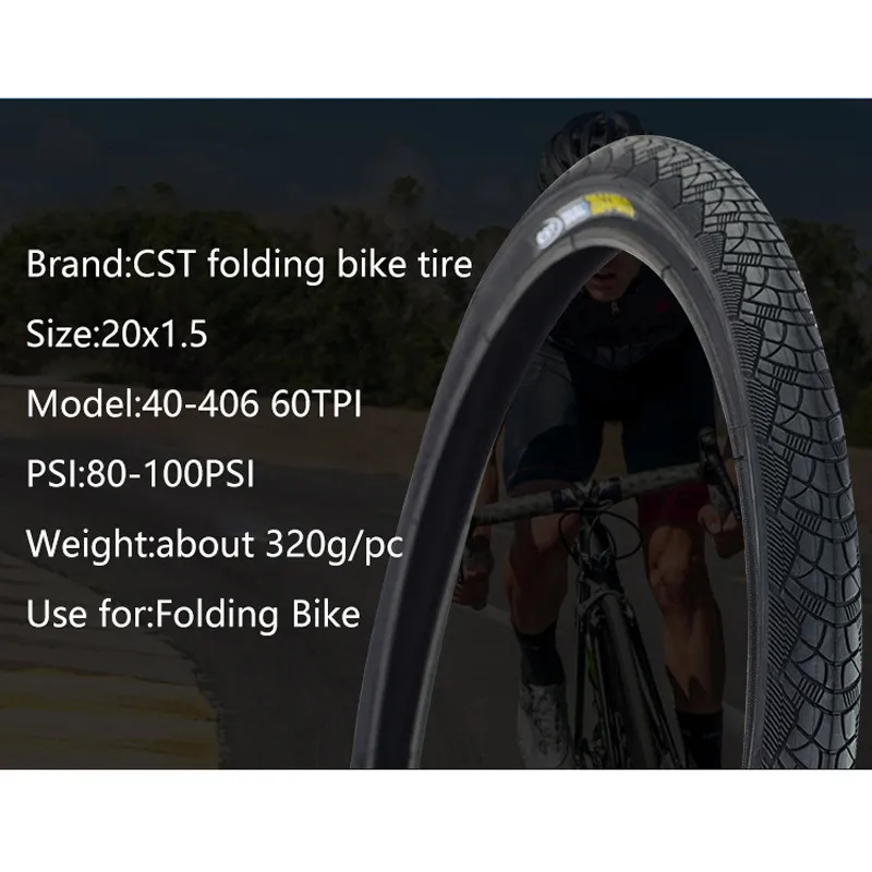 CST Original Wired Tire for Folding Bicycle BMX