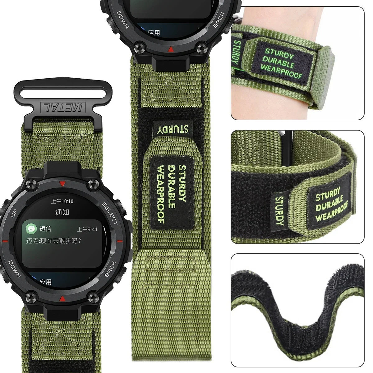 Durable Nylon Loop Strap for Smartwatch - Sport Bracelet Edition