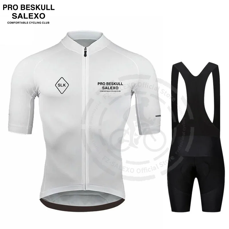SALEXO Summer Cycling Jersey Sets Short Sleeve Sports Bicycle Clothing MTB Clothes Wear Maillot Ropa Ciclismo Bike Uniform