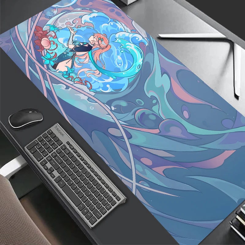 

Genshin Impact Mousepad Furina Venti Xiao Wanderer Navia Ganyu Nahida Shenhe Hutao Raiden Mouse Pad for Keyboard PC Desk Mat