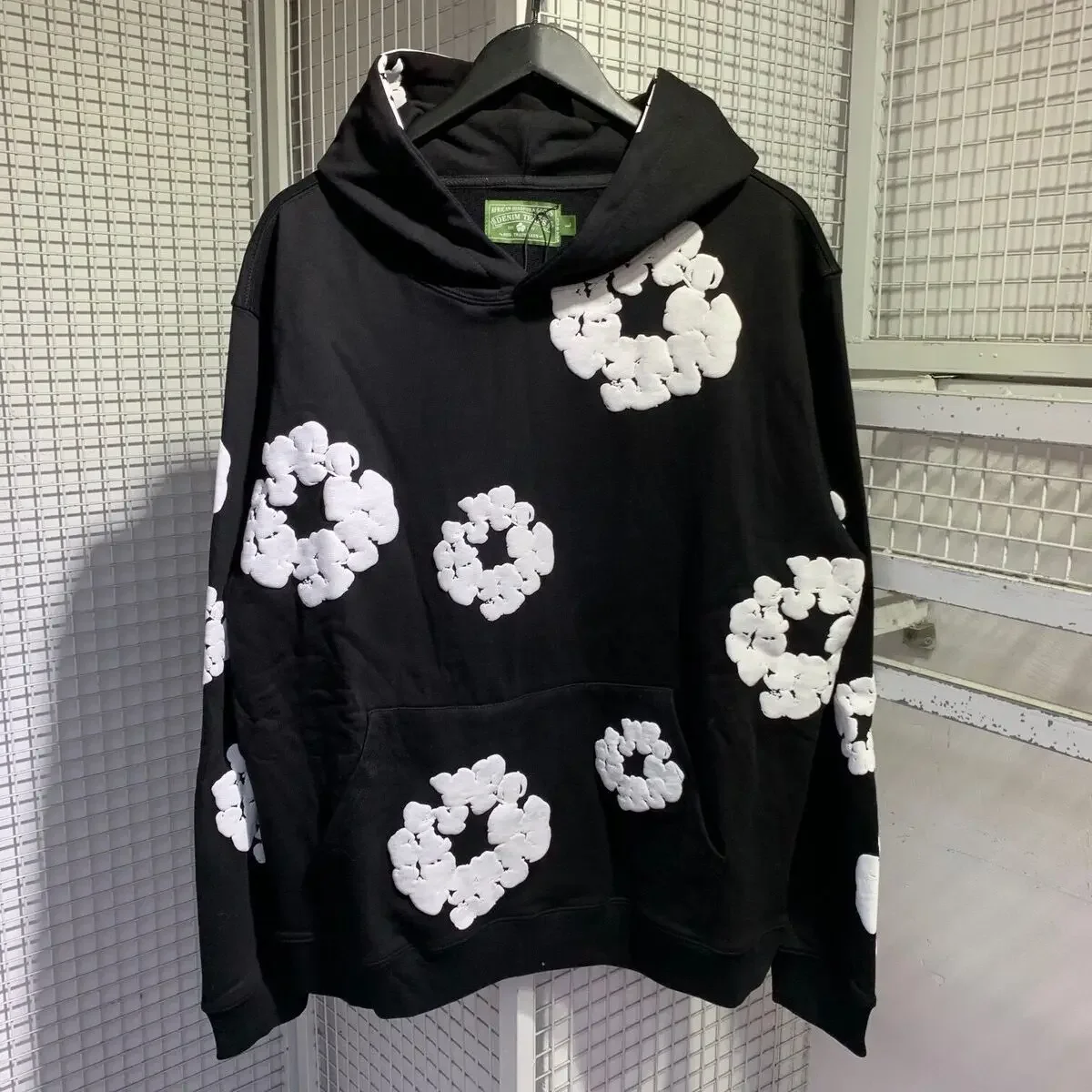 Fashion Top Quality New Men's Women's Same Foam Printing Pure Cotton Comfortable Hooded Sweater with Trousers Set 3