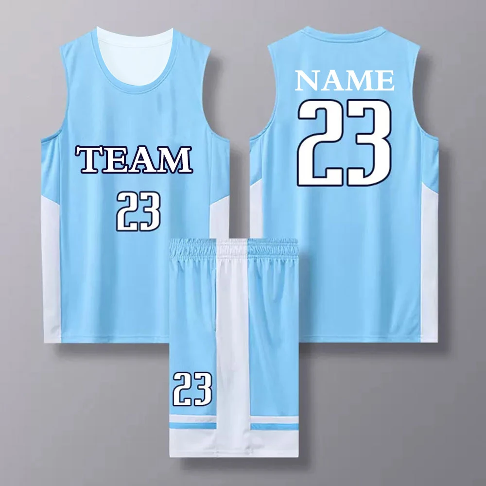 Custom Men's Basketball Uniform Suit Professional Team Children's Basketball Jersey Outfit Set High Quality Quick-dry Sportswear