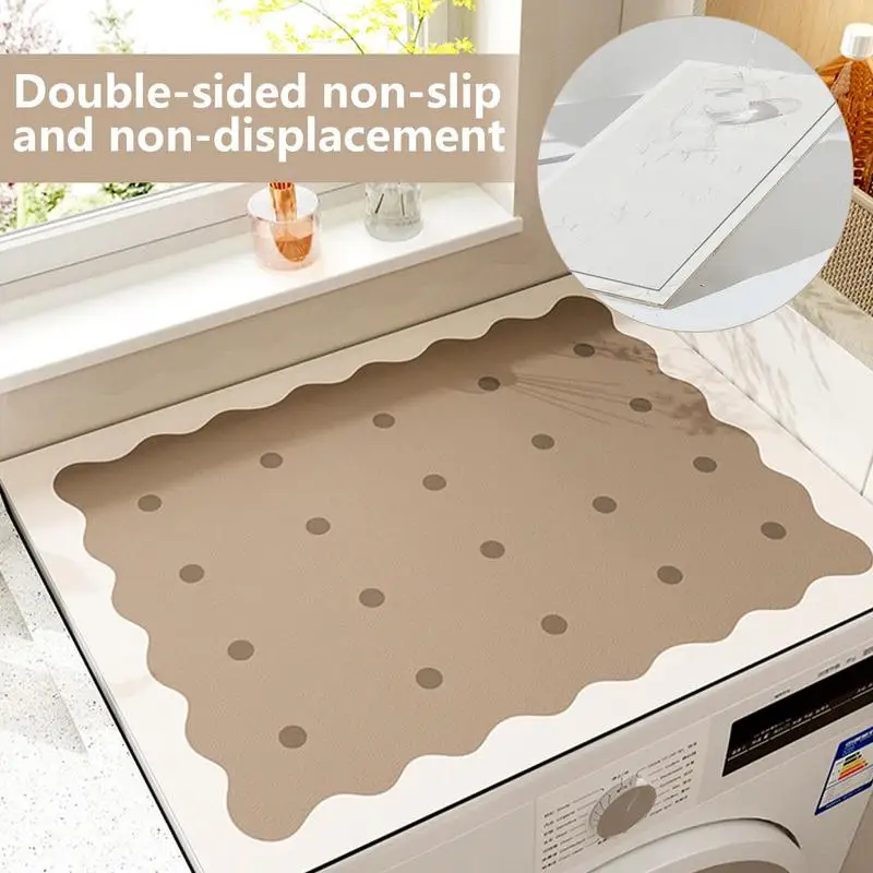 Fridge Dust Cover Washer Dryer Top Protector Mat Multi-purpose