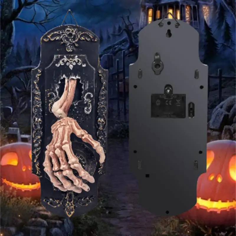 

Забавный дверной звонок с удовольствием, чувствительный к образованию неприятного прикосновения, легко устанавливается, с эффектом распыления, креативный домашний декоративный спрей дверной замок на Хэллоуин