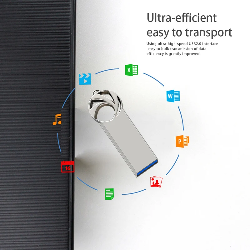 

Fashionable USB Pendriver USB 2.0 Flash Drive 128gb 64gb 32gb Memory Stick Metal Pen Storage Device Free Logo